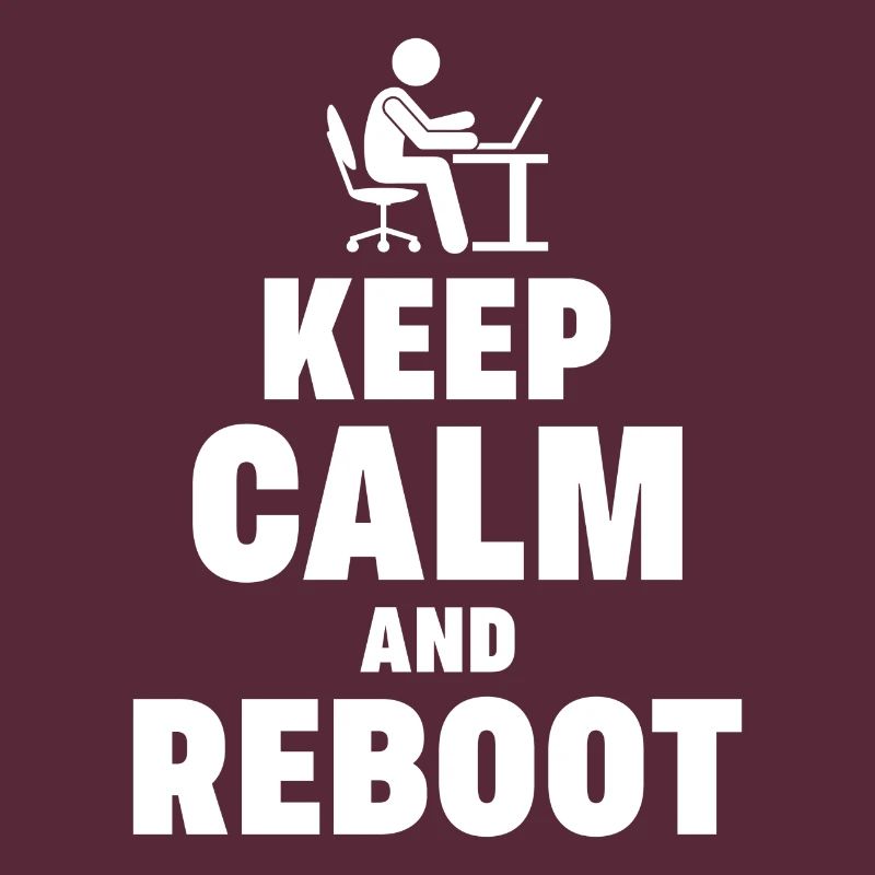 Keep Calm and Reboot Admin Sysadmin Geschenk