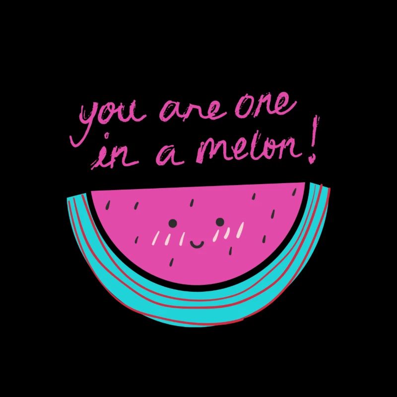 Pastèque avec phrase