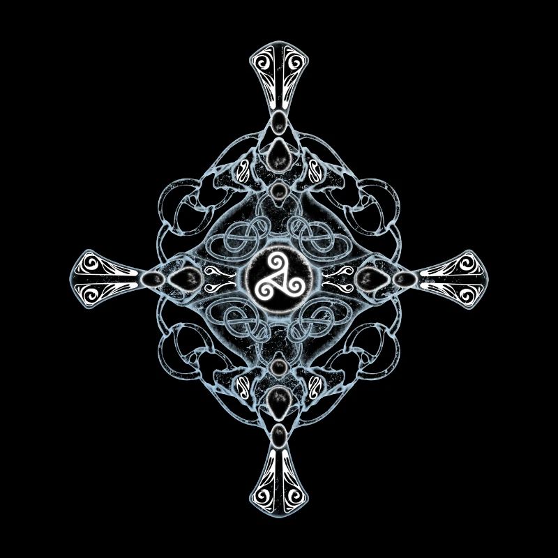 Keltisches Kreuz mit Triskele