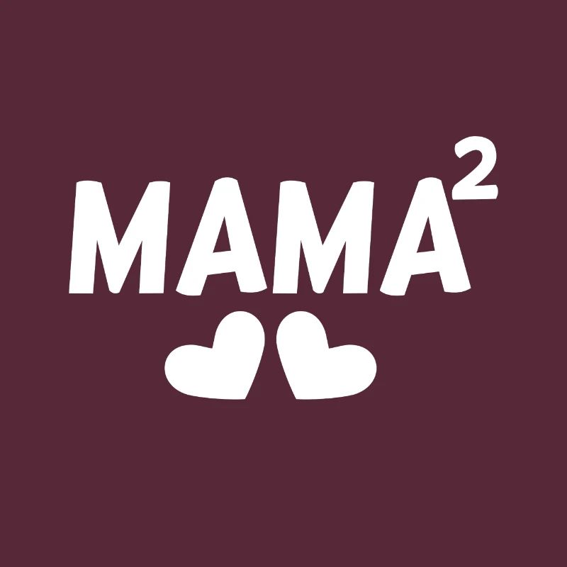 Mama hoch Zwei 2 Kinder Zweifache Mutter Geschenk