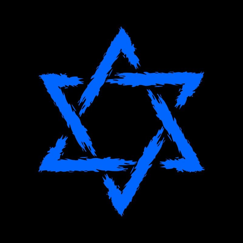 Davidstern Symbol Blau Stern