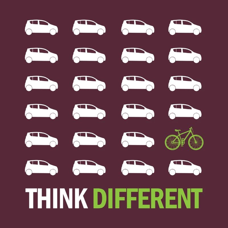 Think different gift bicycle cyclist sport