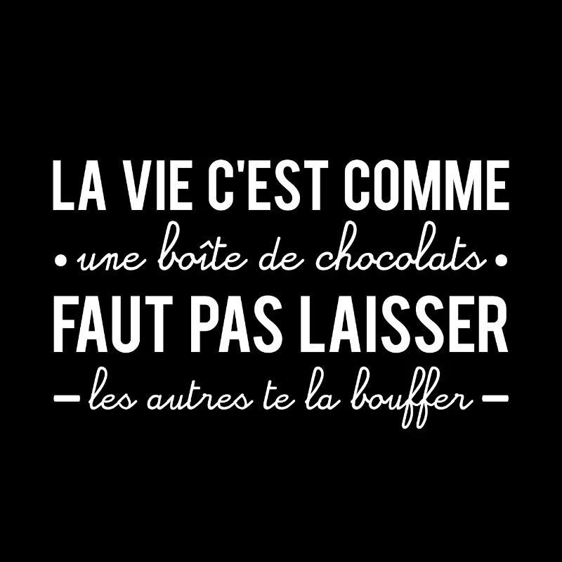 La vie c'est comme une boîte de chocolats humour