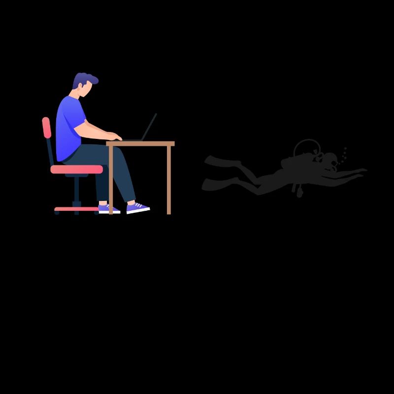 Scuba Diving Diver Computer Engineer Programmierer