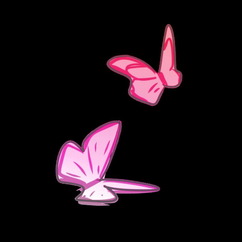 deux papillons symbole papillon rose