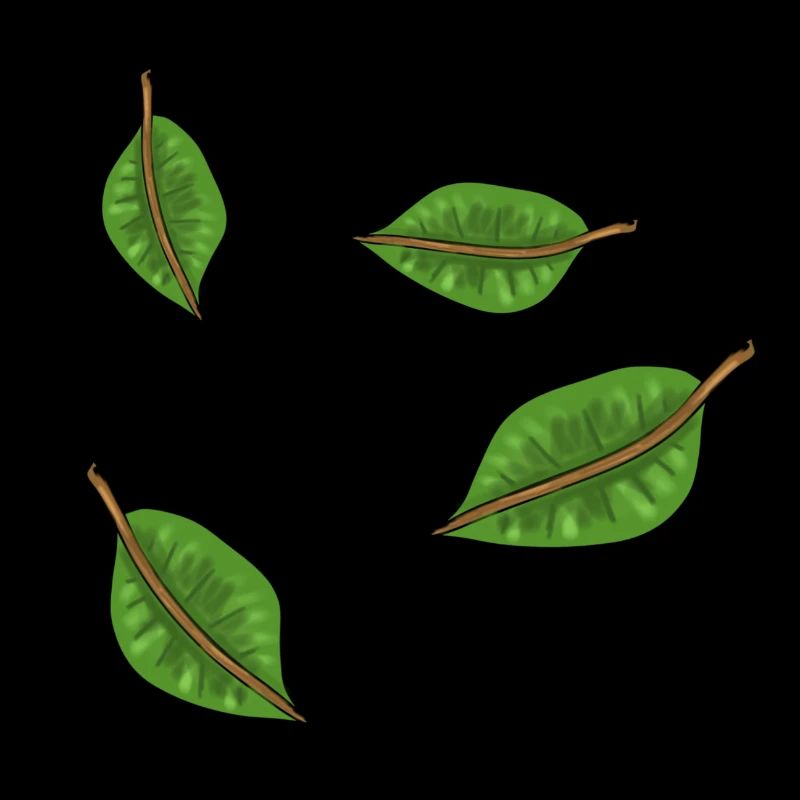 green leaves symbol pattern