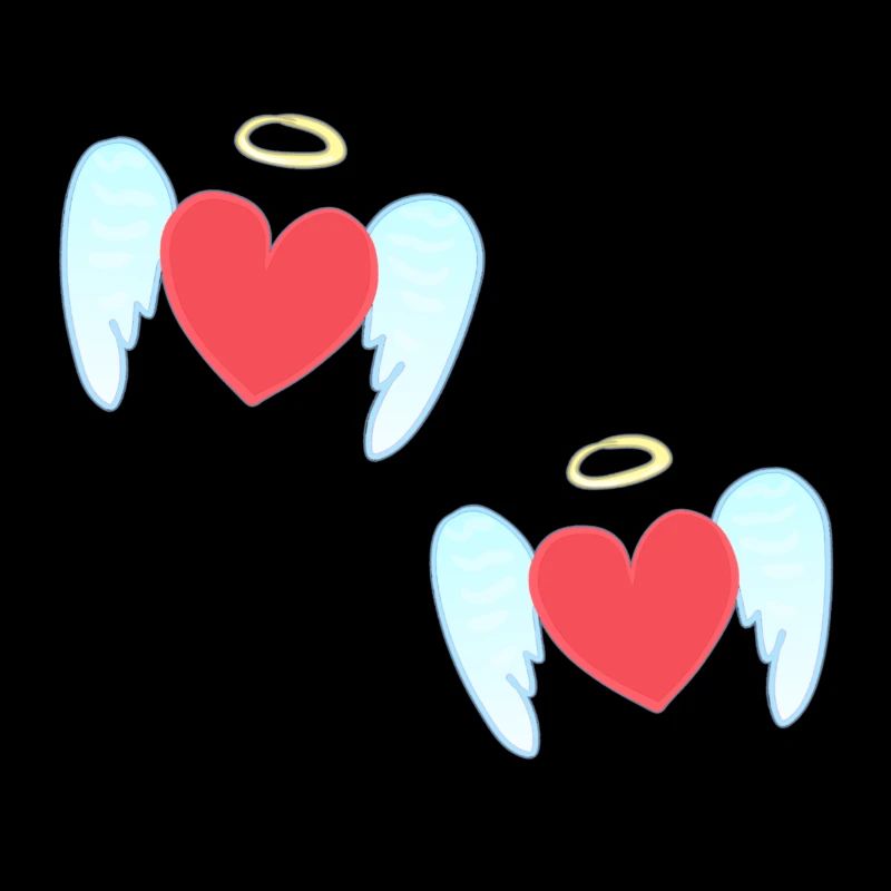 Cœurs protecteurs à motif d’ange