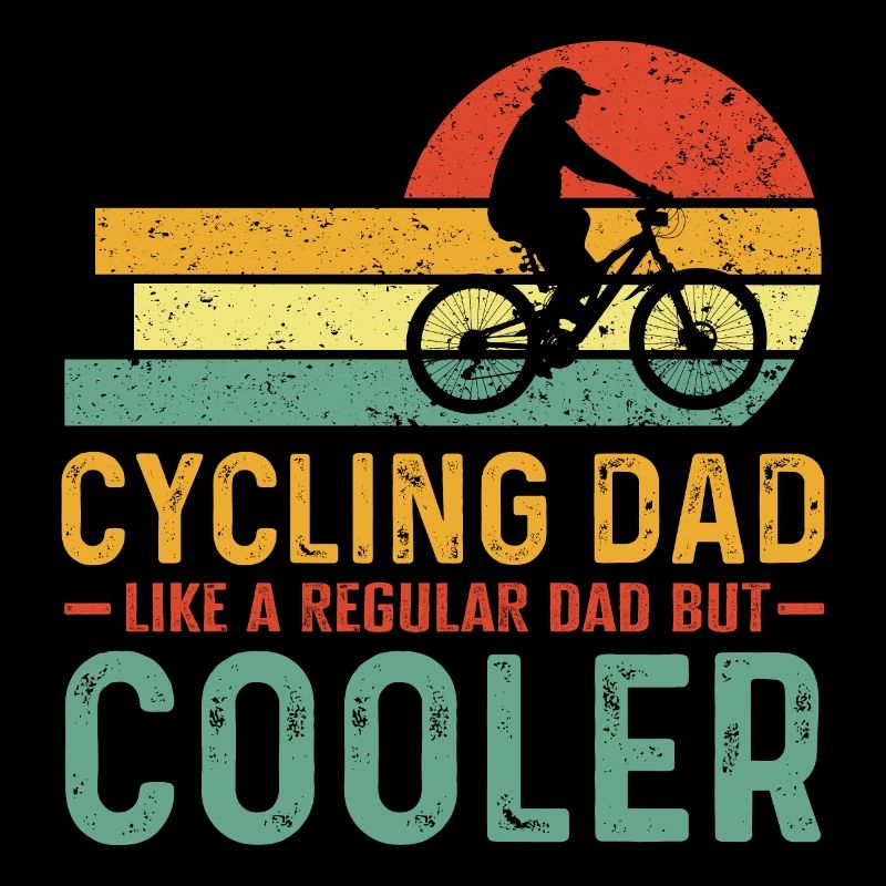 Radfahrer Papa wie ein normaler Vater nur cooler