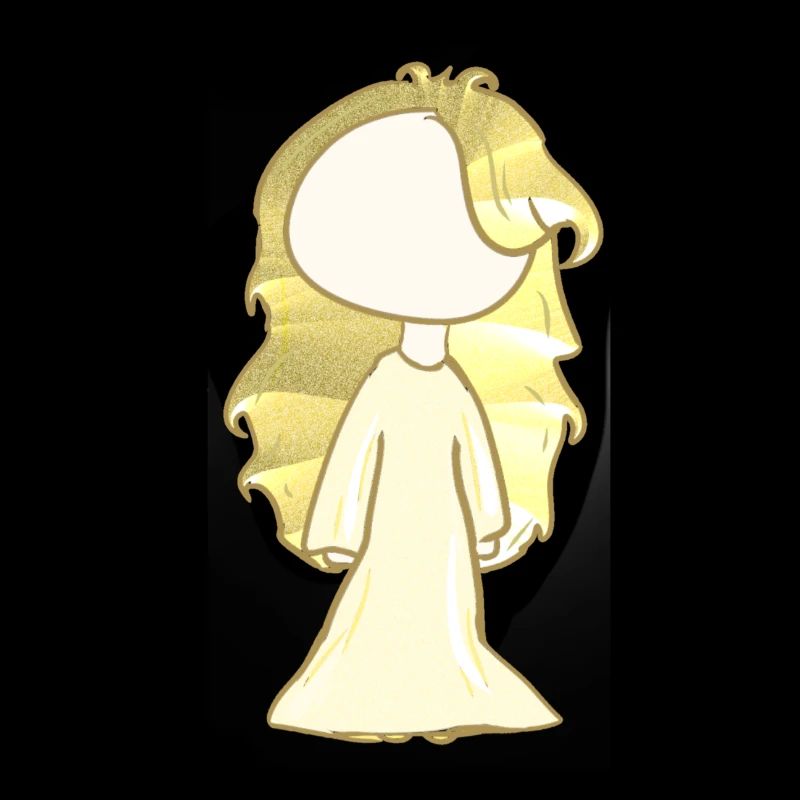 Goldenes Mädchen Gold blond symbol