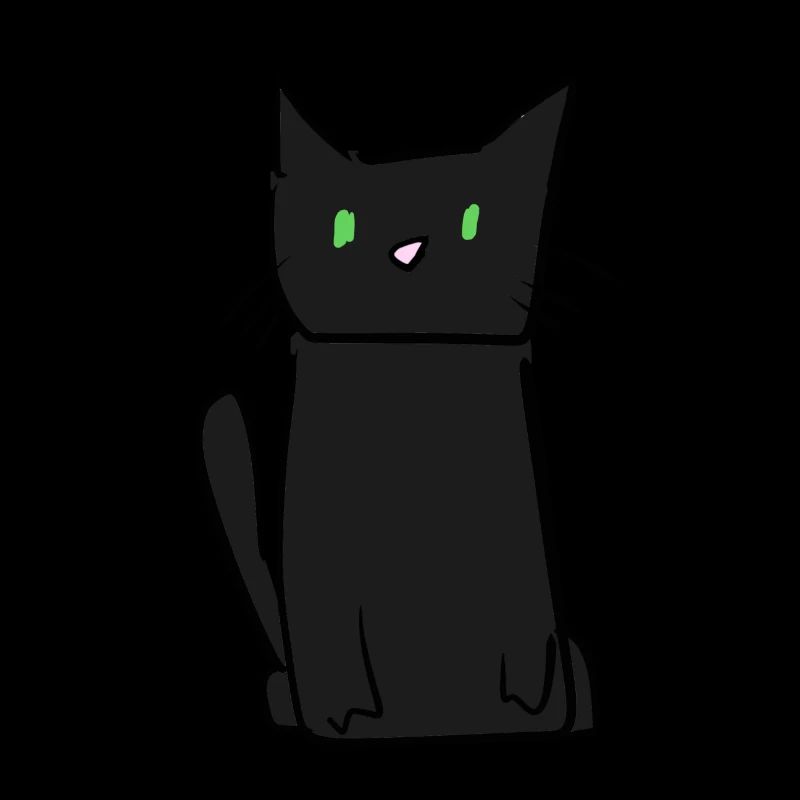 dunkle Katze Tier süß