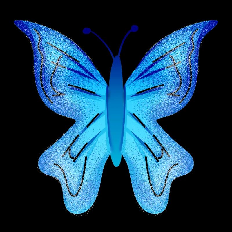 papillon bleu symbole insecte animaux ailes
