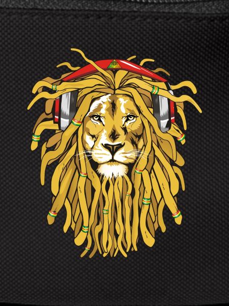 Rasta Lion avec écouteurs
