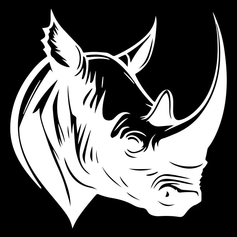 Tête d’animal de rhinocéros