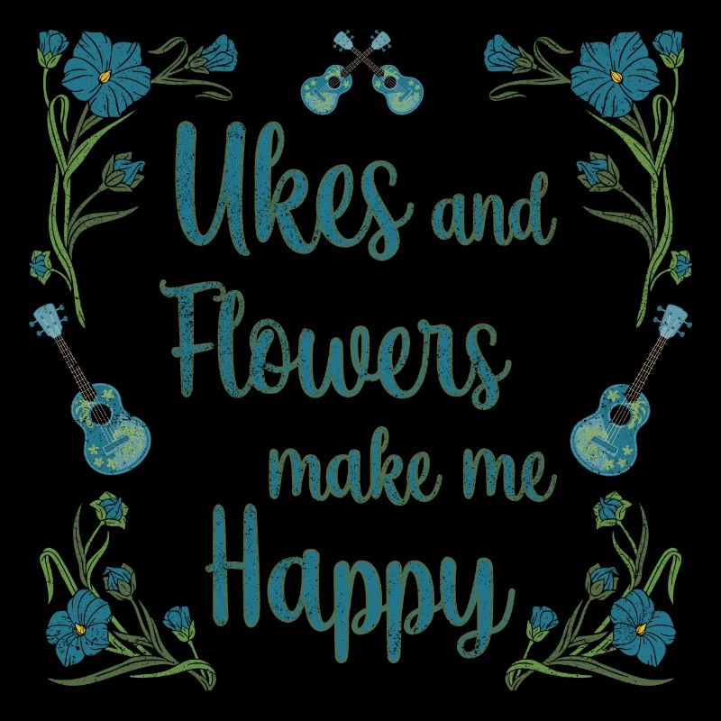 Ukes and flowers make me happy