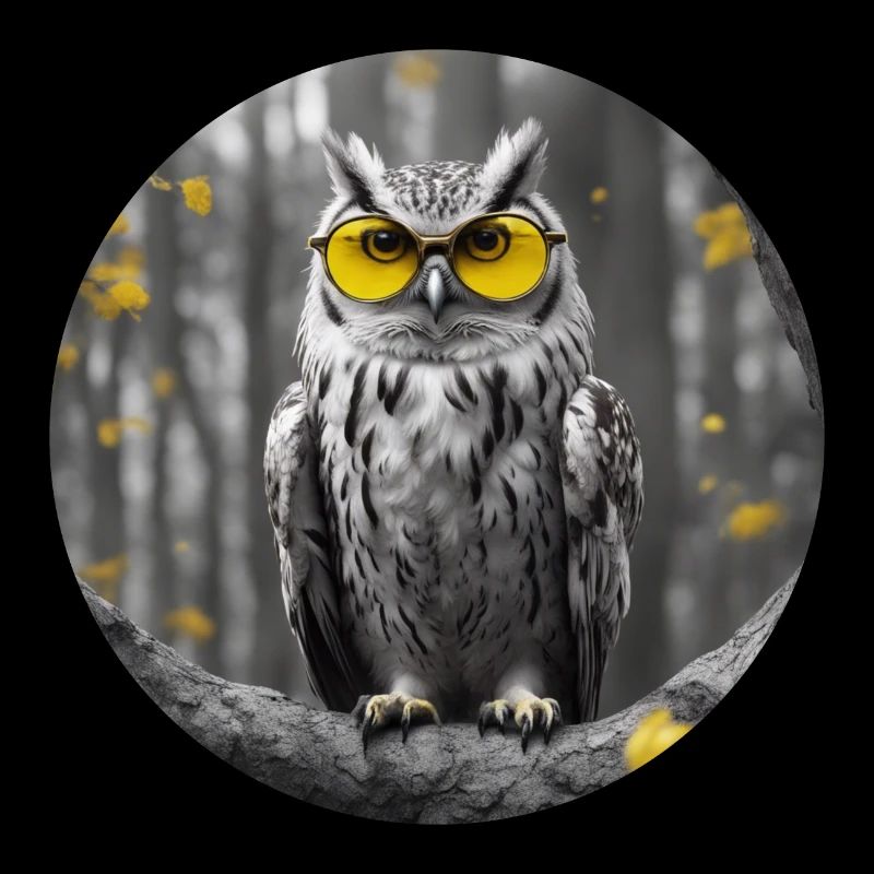 Coole Eule sieht alles