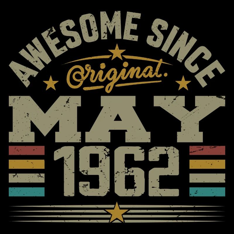 Vintage May 1962 May 1962 Born in May 1962 Original