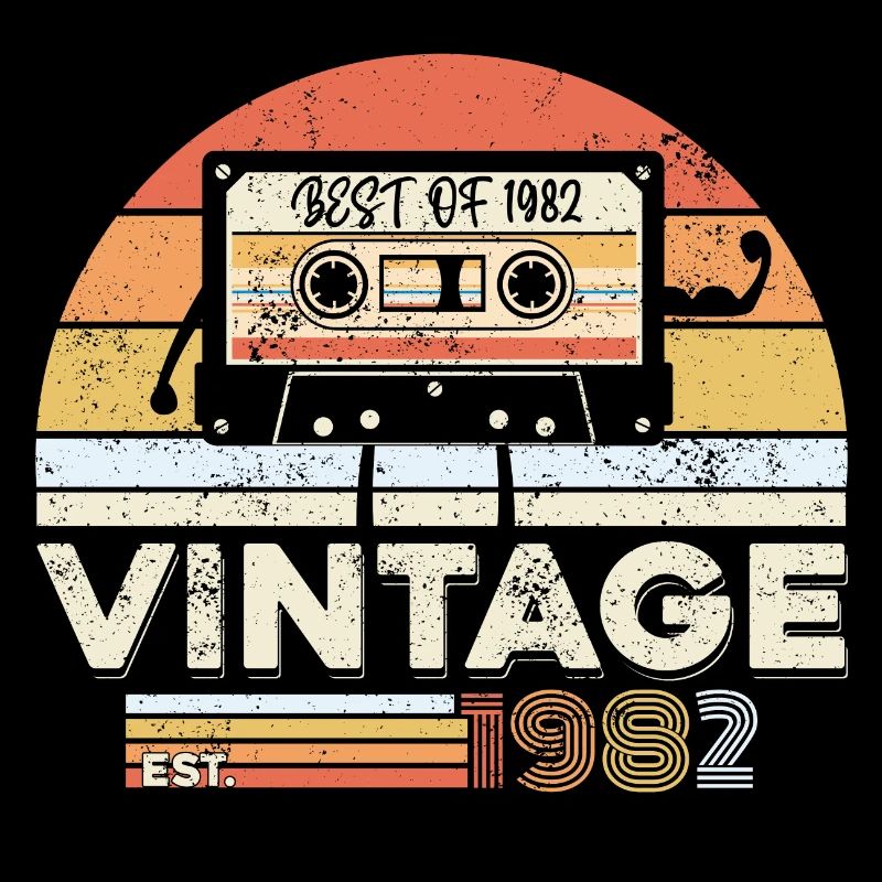 Vintage 1982 40. Geburtstag Geschenk Vierzig Jahre