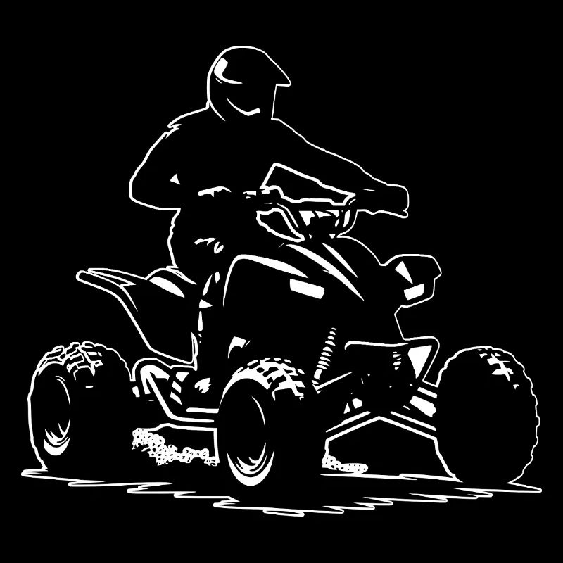 Quad Quadfahrer Umriss
