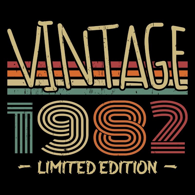 Vintage 1982 Retro 1982 Birthday Gift