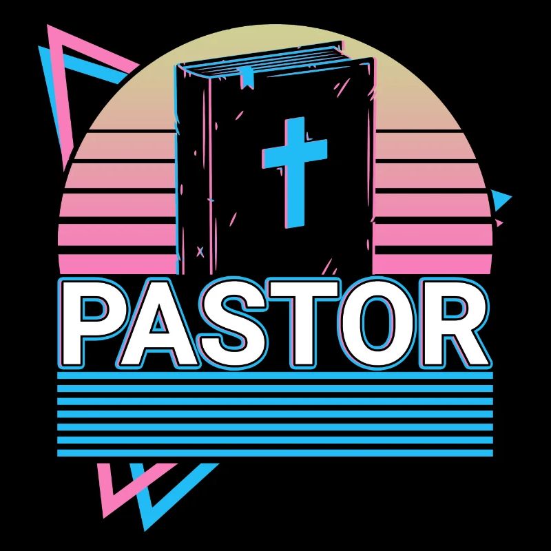 Pasteur Église Chrétienne Prédicateur Rétro Cadeau