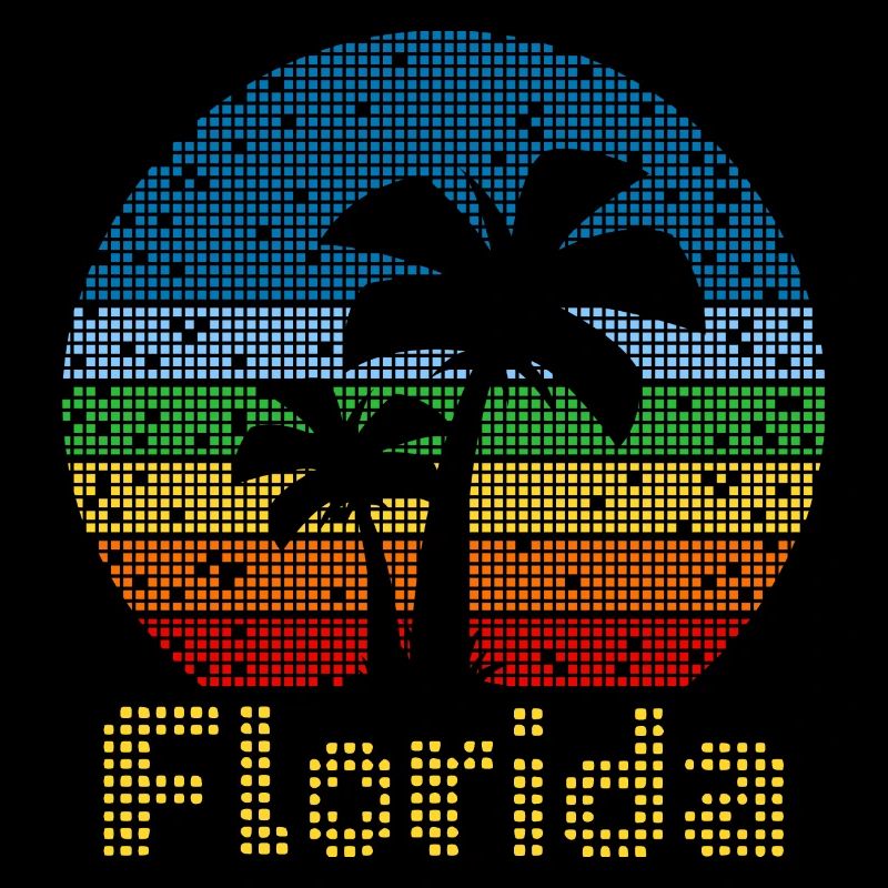 8bit Retro Florida Urlaub