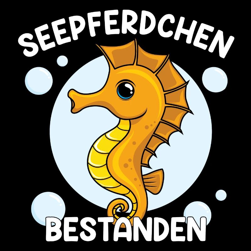 Seepferdchen bestanden Seepferd schwimmen Geschenk