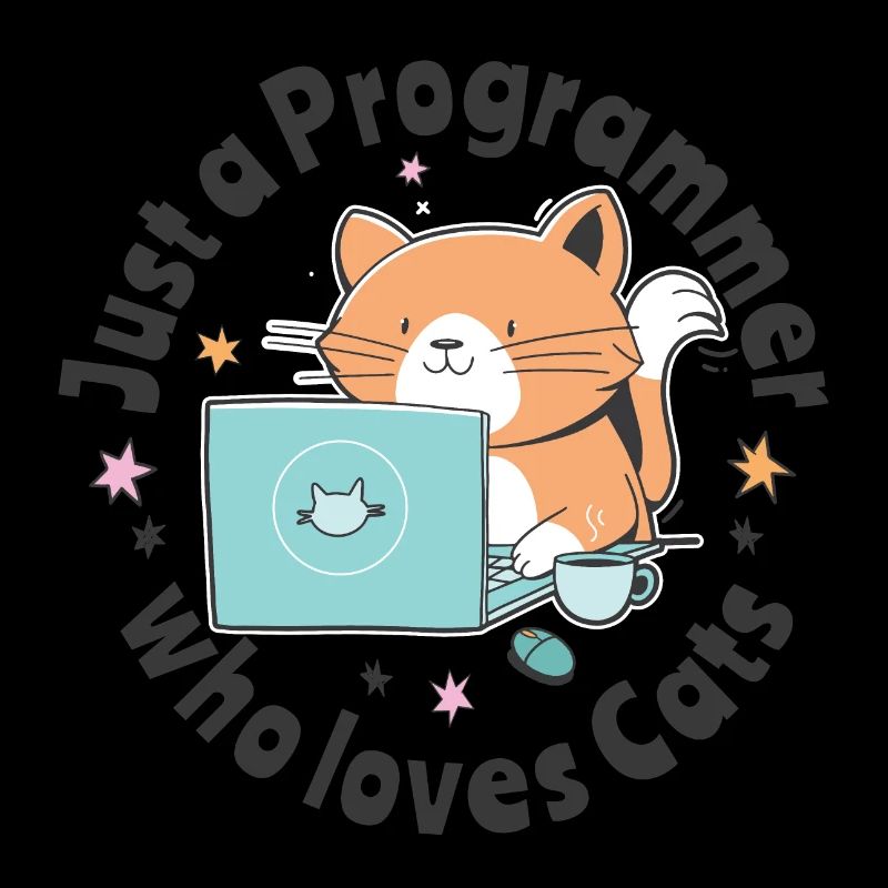 Nur ein Programmierer, der Katzen liebt