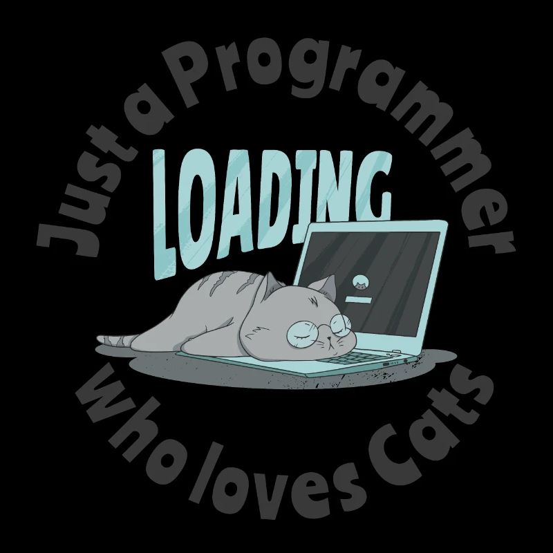 Nur ein Programmierer, der Katzen liebt
