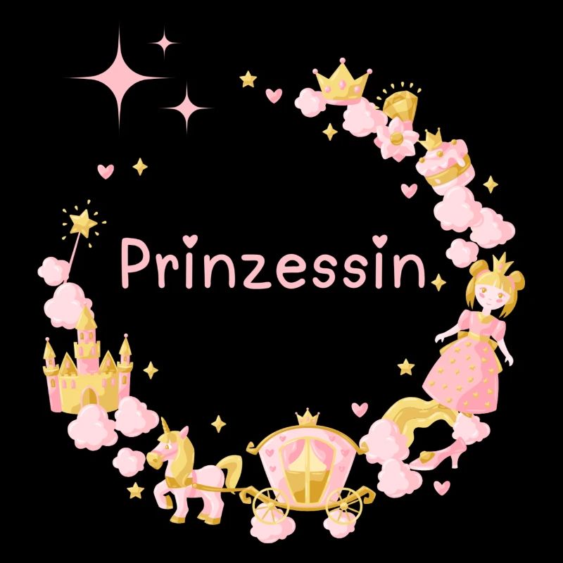 Prinzessin - Die hübsche Prinzessin mit Krone Pink
