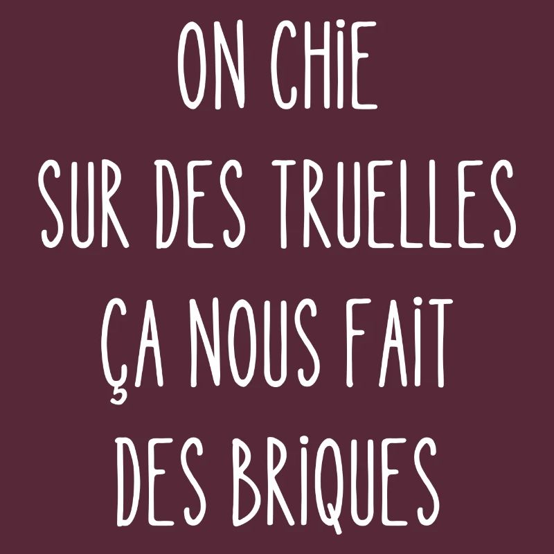 on chie sur des truelles ça nous fait des briques
