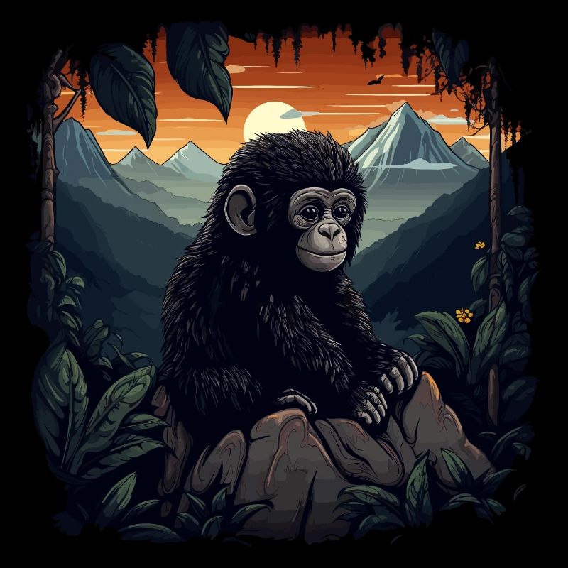 Gorilla Monkey Animal Baby Cub Monkey Gorillas