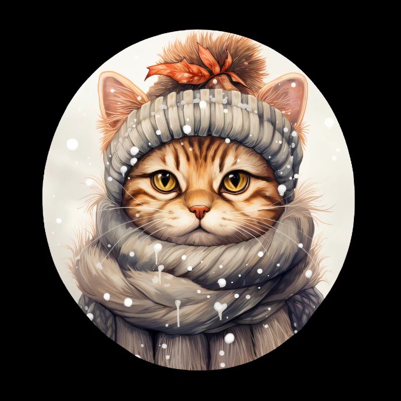 Chat en hiver