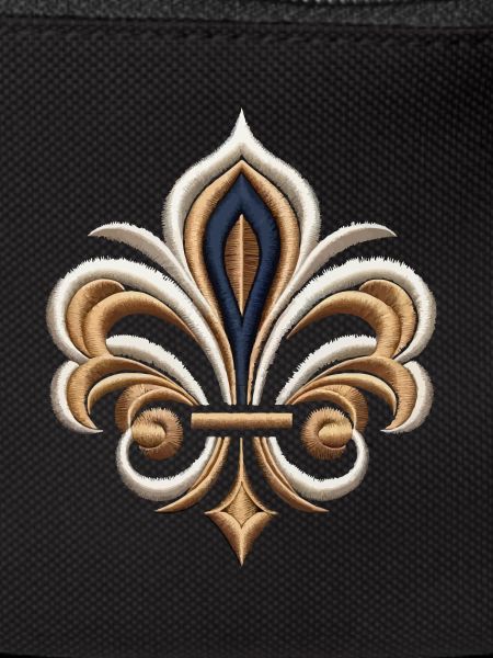 Elegant Fleur-de-Lis Embroidery