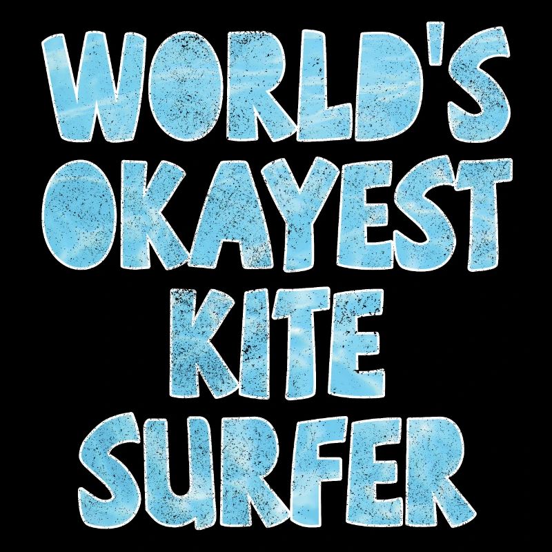 Le plus acceptable du monde Kite Surfer Bleu clair
