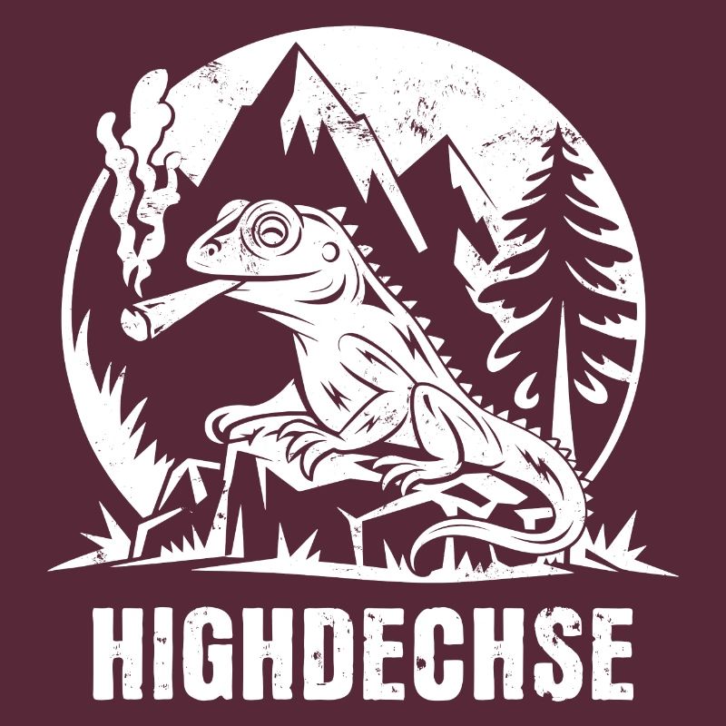 Highdechse - Eidechse mit einem Joint