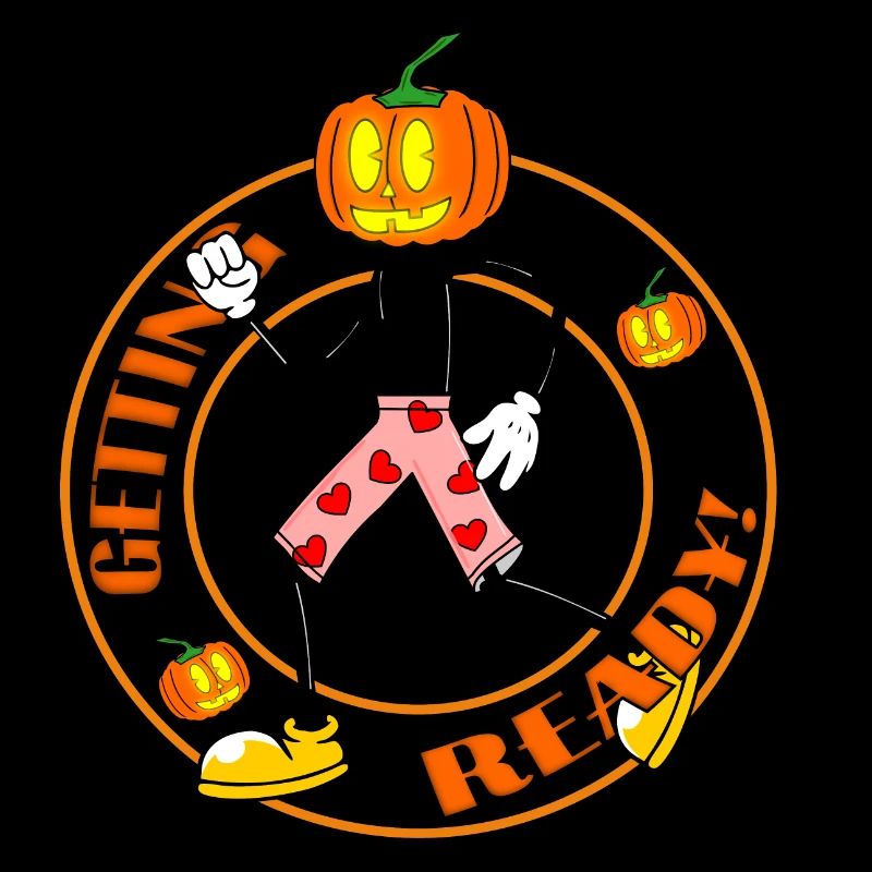 Ready for Halloween Pumpkin Retro Jack-O-Lantern