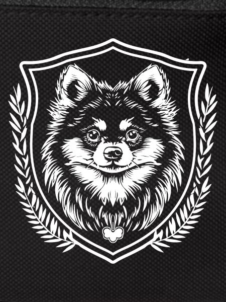 Husky Shield with Laurel Wreath
