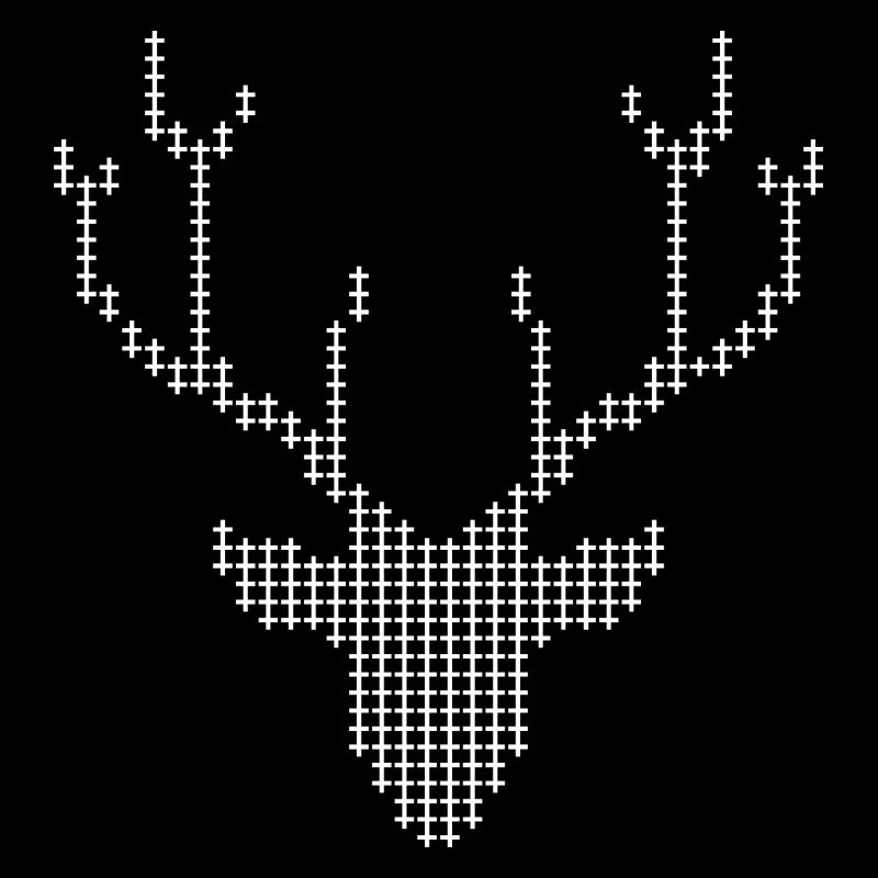 Pixel Deer-Geweihe