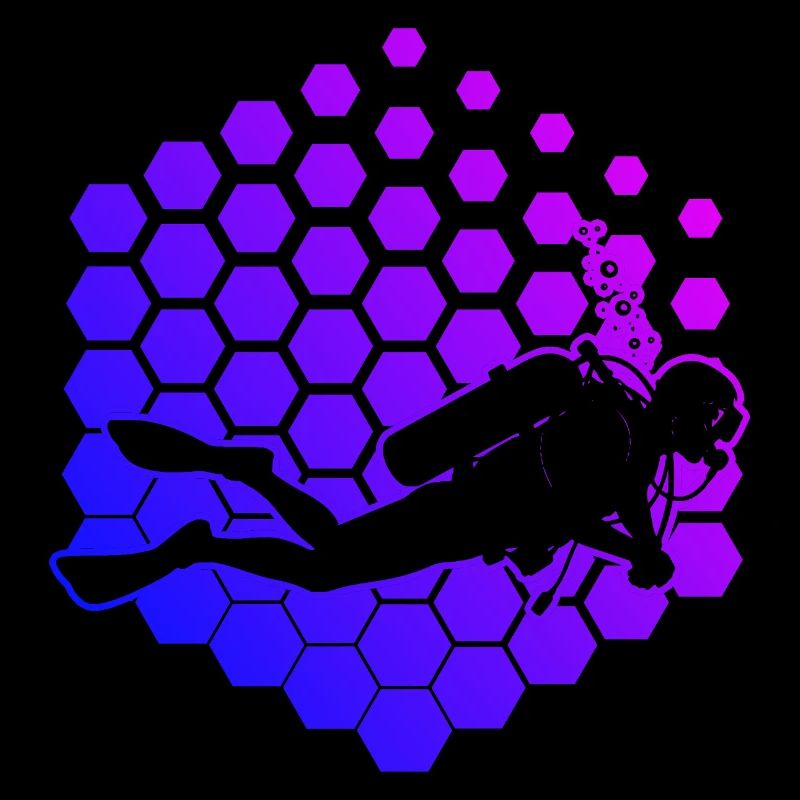 Conception vintage de plongée pour la plongée