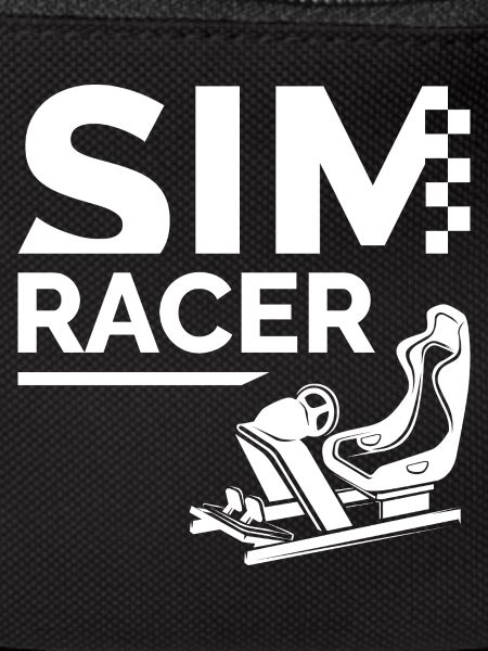 Simracing Logo mit Simulator Cockpit