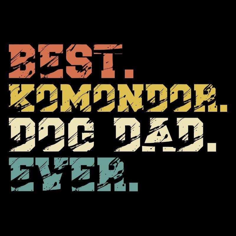 Komondor Hungarian Dad Papa Master Vintage