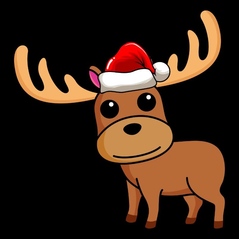 Elch Comic Weihnachten