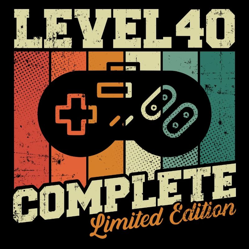 40. Geburtstag Geschenk - Level 40 Complete