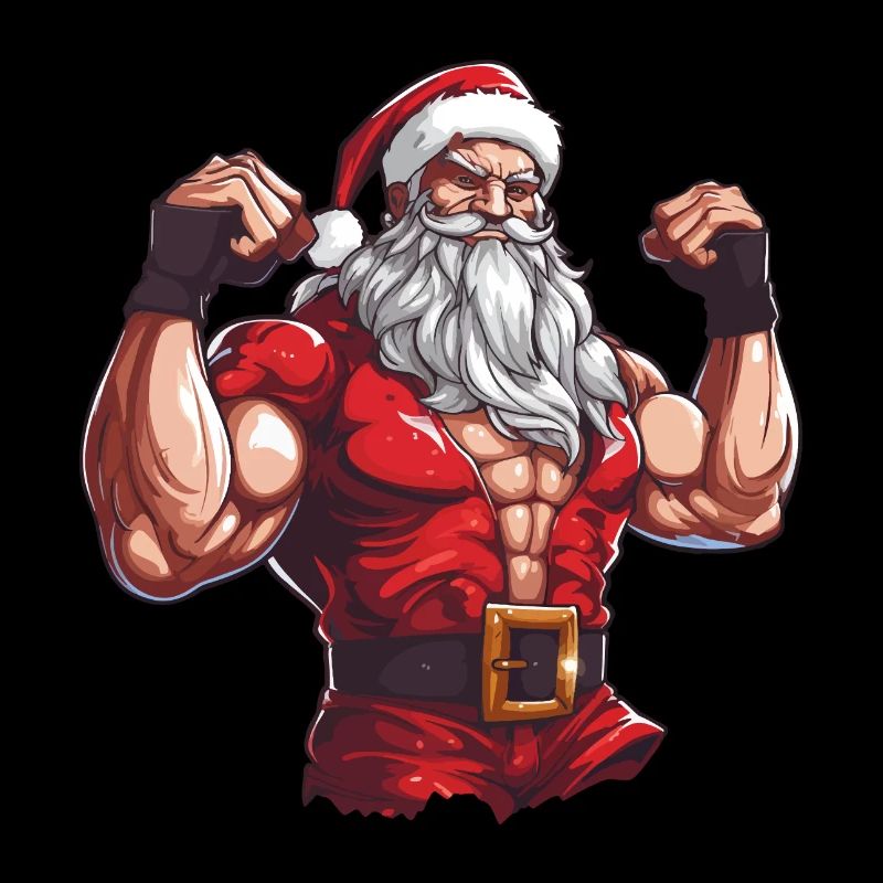 Bain Père Noël Noël Musclé Cool