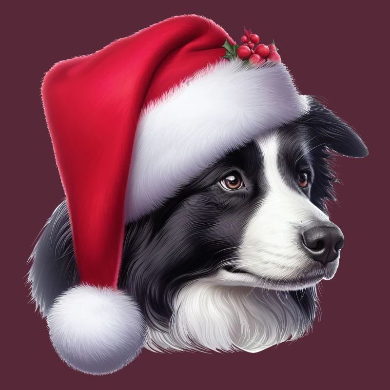 Border Collie Weihnachtsmann