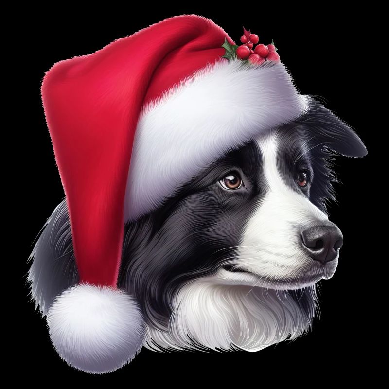 Père Noël Border Collie