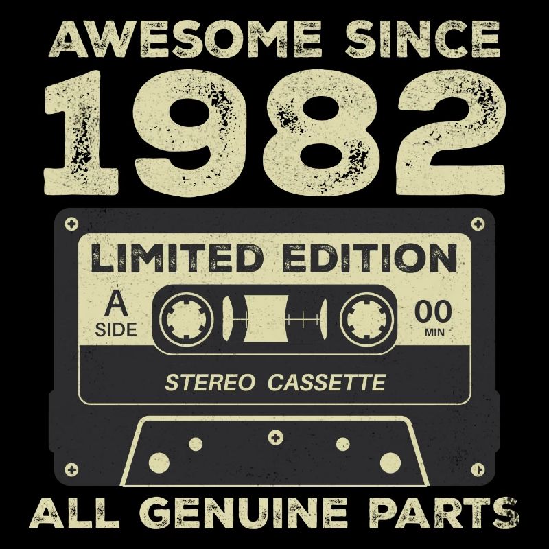 1982 Birthday Born In 1982 Vintage Retro