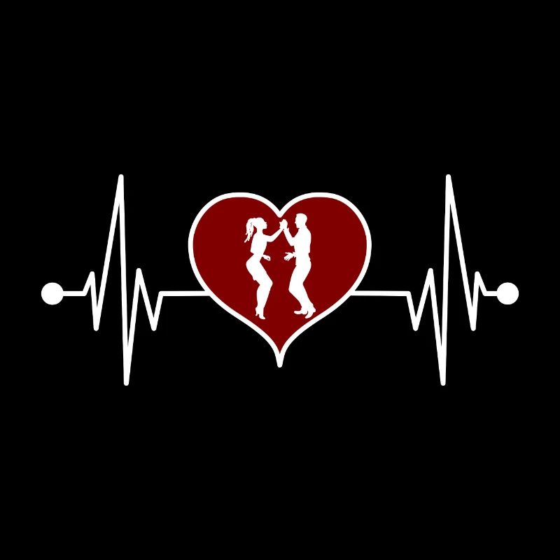 Salsa dance dancing heartbeat for dancing couples dancers