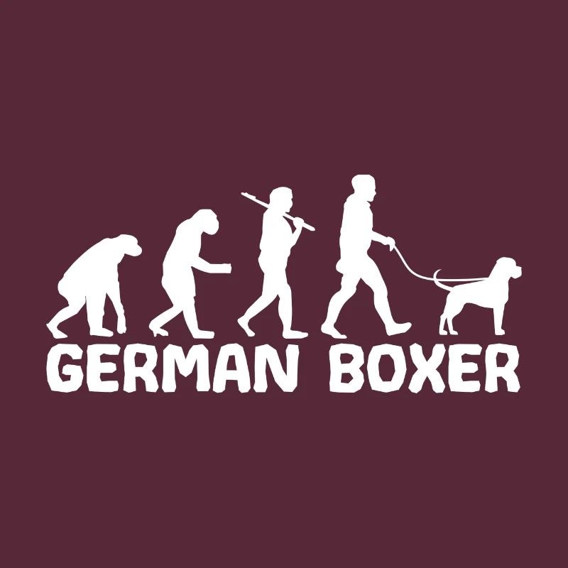 Deutsche Boxer Hundebesitzer Gassi Evolution