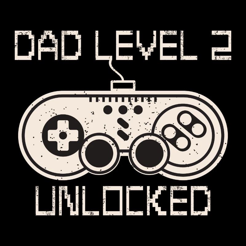 Dad Level 2 Unlocked Papa von Zwei Kinder